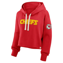 Kansas City Chiefs Women's Oversized Hometown Heritage Cropped Hoodie - Red outlet