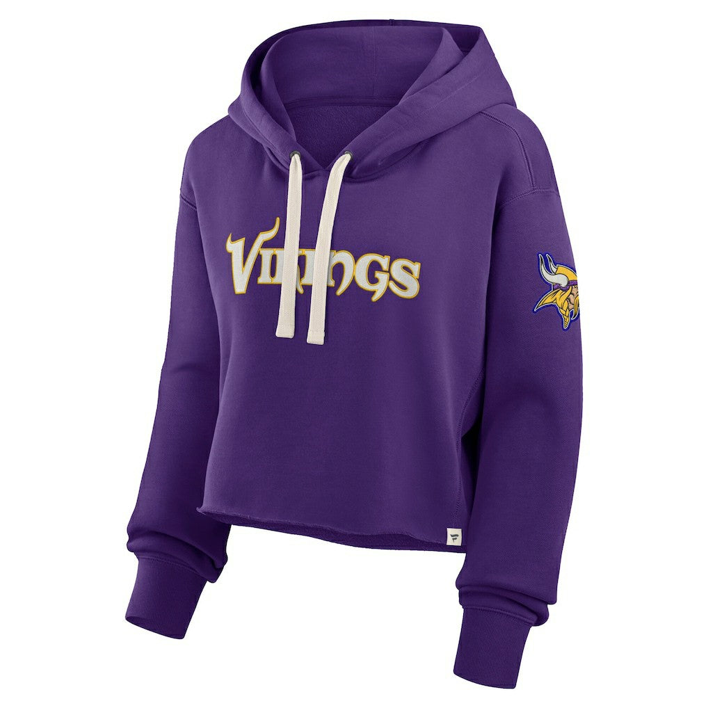 Minnesota Vikings Women's Oversized Hometown Heritage Cropped Hoodie - Purple sale