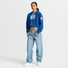 Indianapolis Colts Women's Oversized Hometown Heritage Cropped Hoodie - Royal cheap