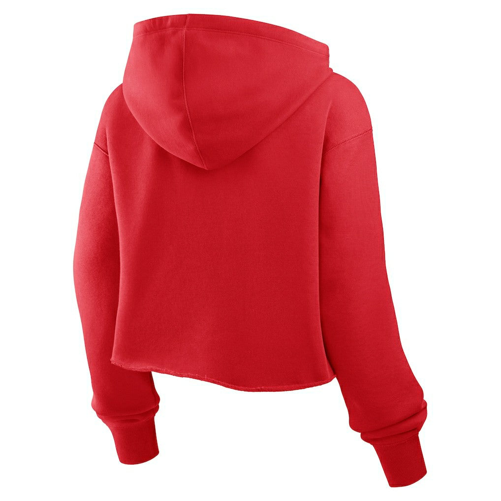 San Francisco 49ers Women's Oversized Hometown Heritage Cropped Hoodie - Scarlet cheap