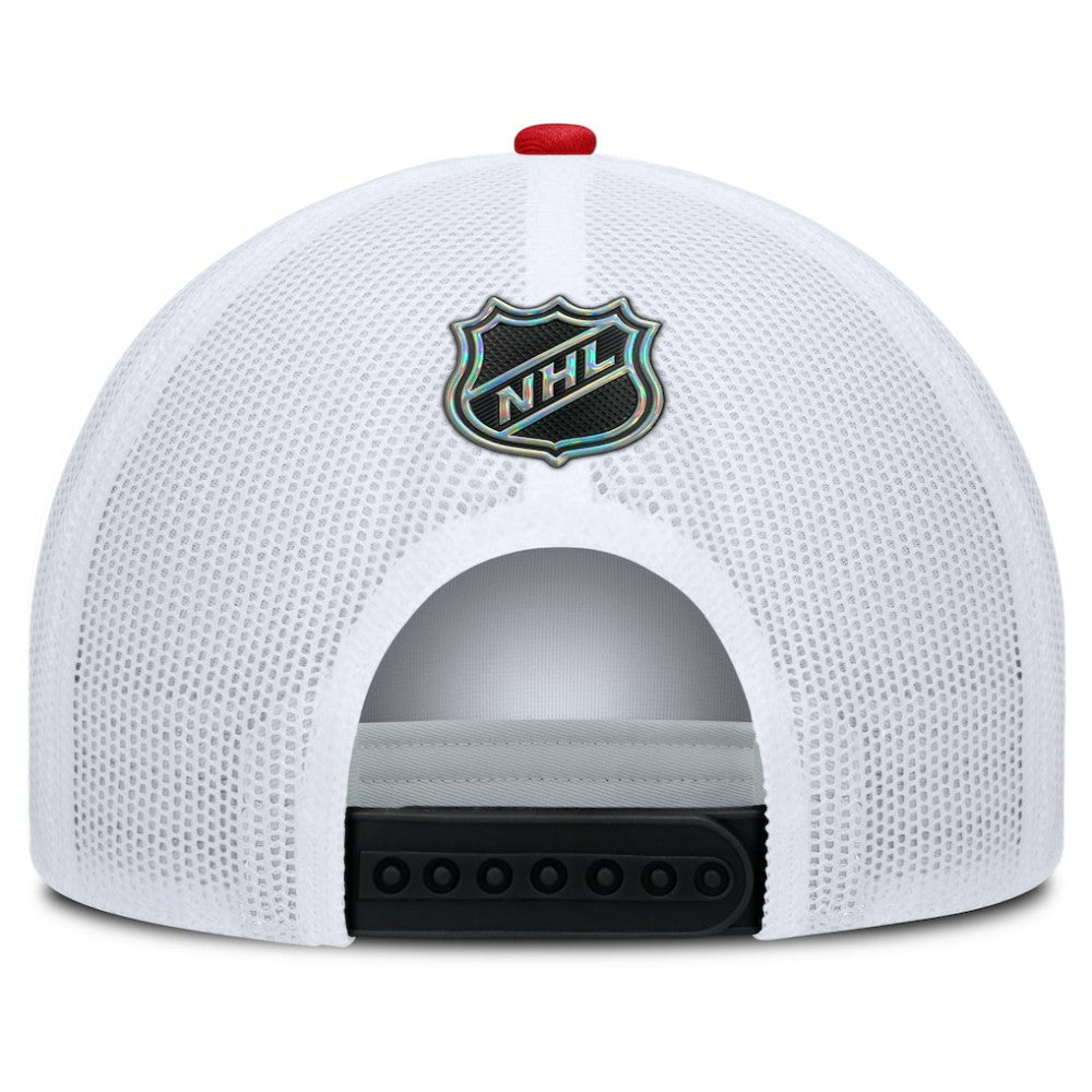 Detroit Red Wings Fanatics Authentic Pro Rink A-Frame Adjustable Hat Black/White