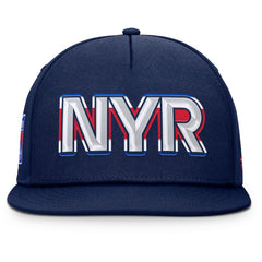 New York Rangers Fanatics Authentic Pro Rink Team Code Snapback Hat Navy