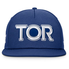 Toronto Maple Leafs Fanatics Authentic Pro Rink Team Code Snapback Hat Blue