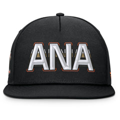 Anaheim Ducks Fanatics Authentic Pro Rink Team Code Snapback Hat Black