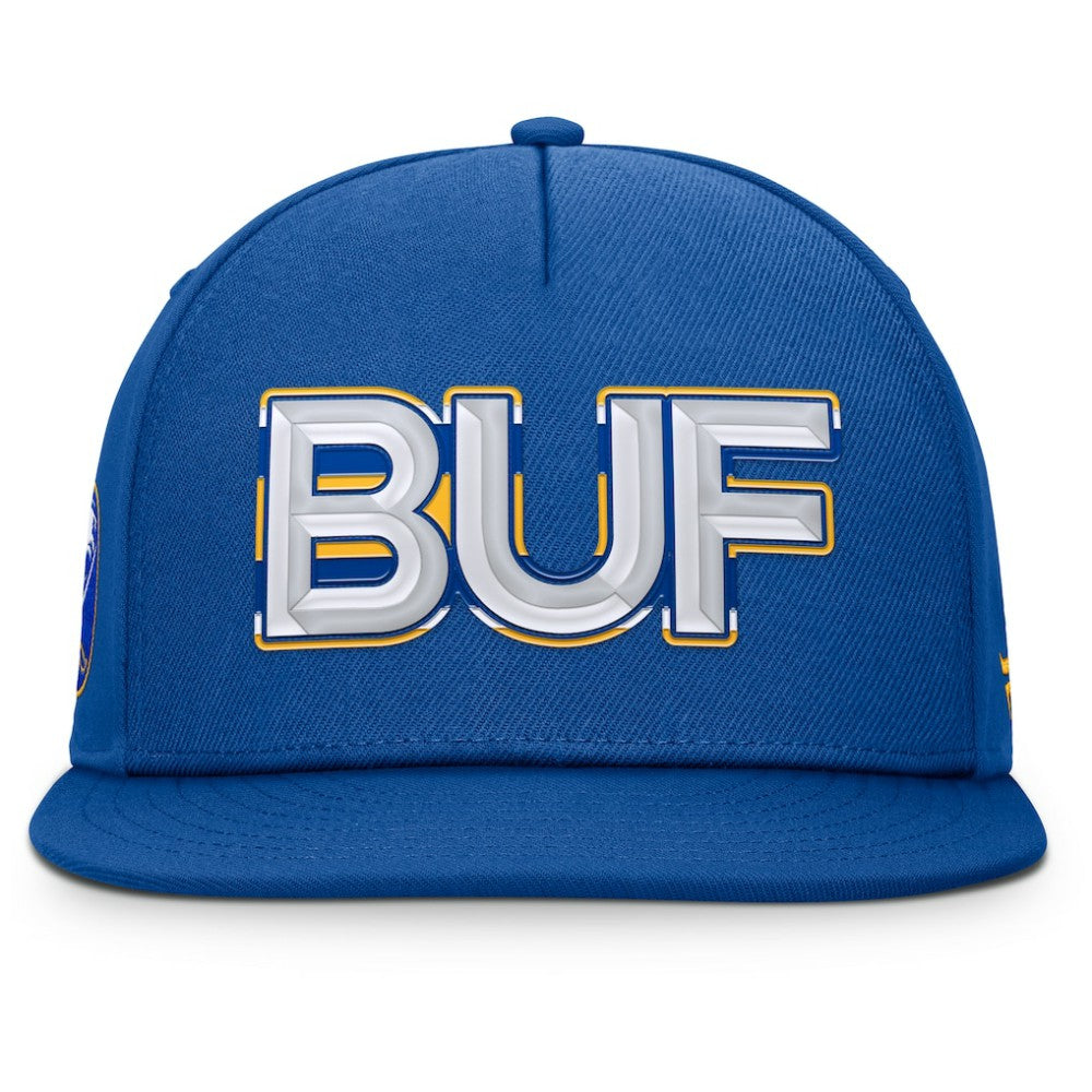 Buffalo Sabres Fanatics Authentic Pro Rink Team Code Snapback Hat Royal