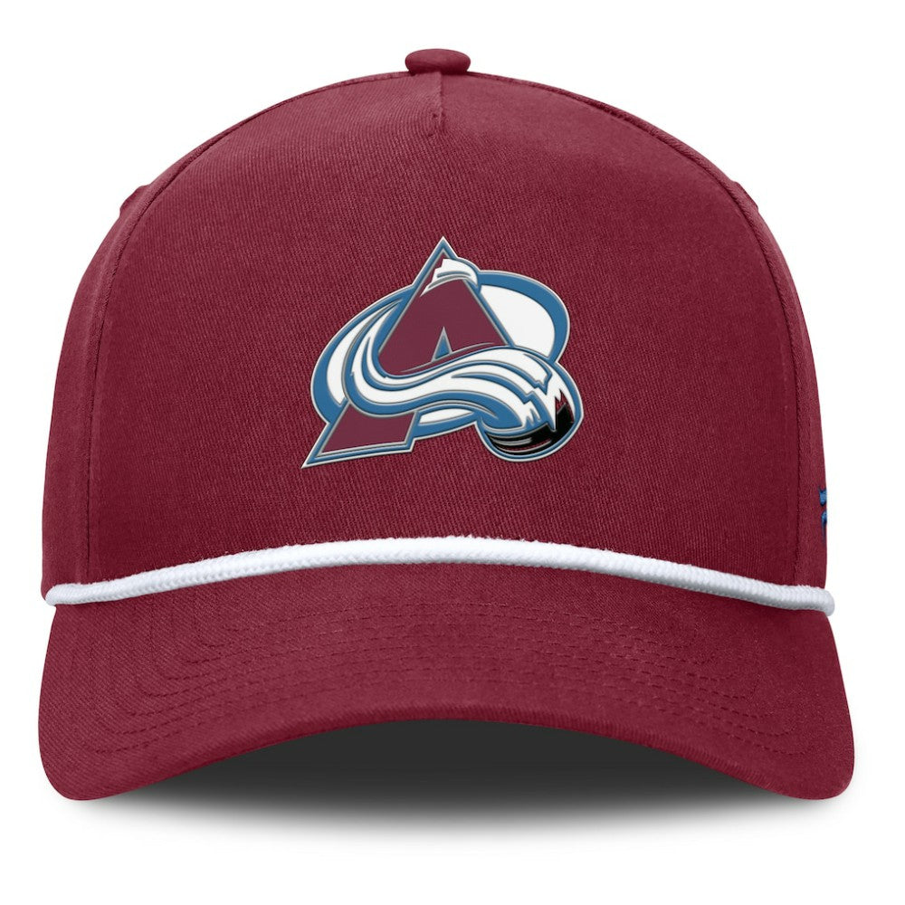 Colorado Avalanche Fanatics Authentic Pro Rink Roper A-Frame Adjustable Hat Burgundy