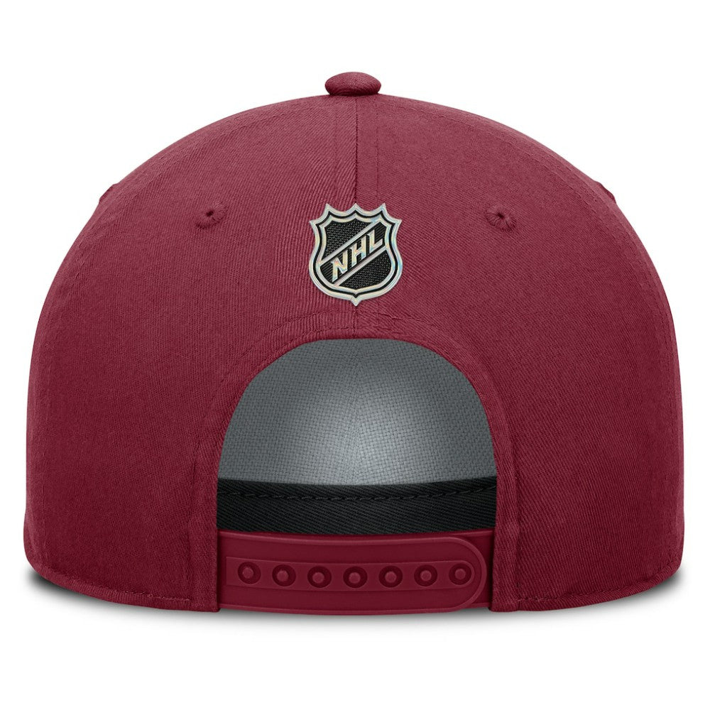 Colorado Avalanche Fanatics Authentic Pro Rink Roper A-Frame Adjustable Hat Burgundy