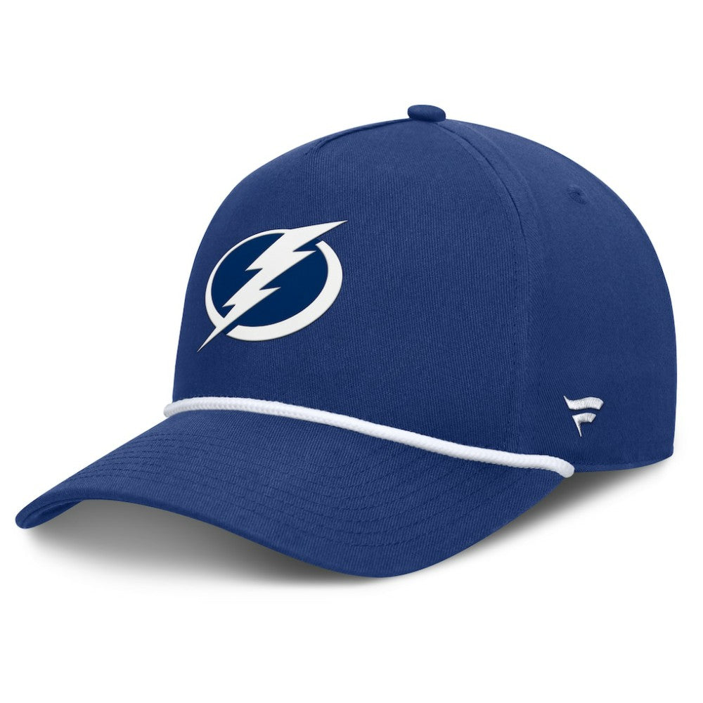 Tampa Bay Lightning Fanatics Authentic Pro Rink Roper A-Frame Adjustable Hat Blue