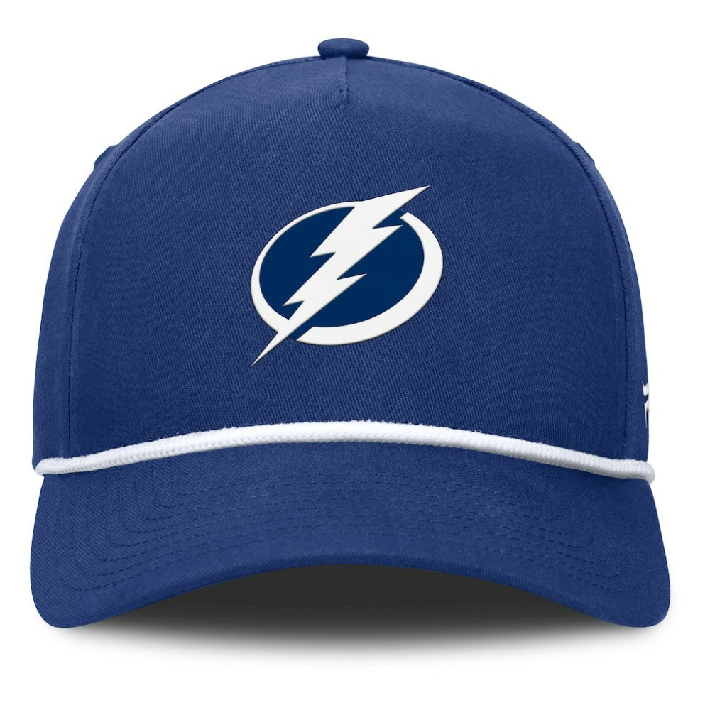 Tampa Bay Lightning Fanatics Authentic Pro Rink Roper A-Frame Adjustable Hat Blue