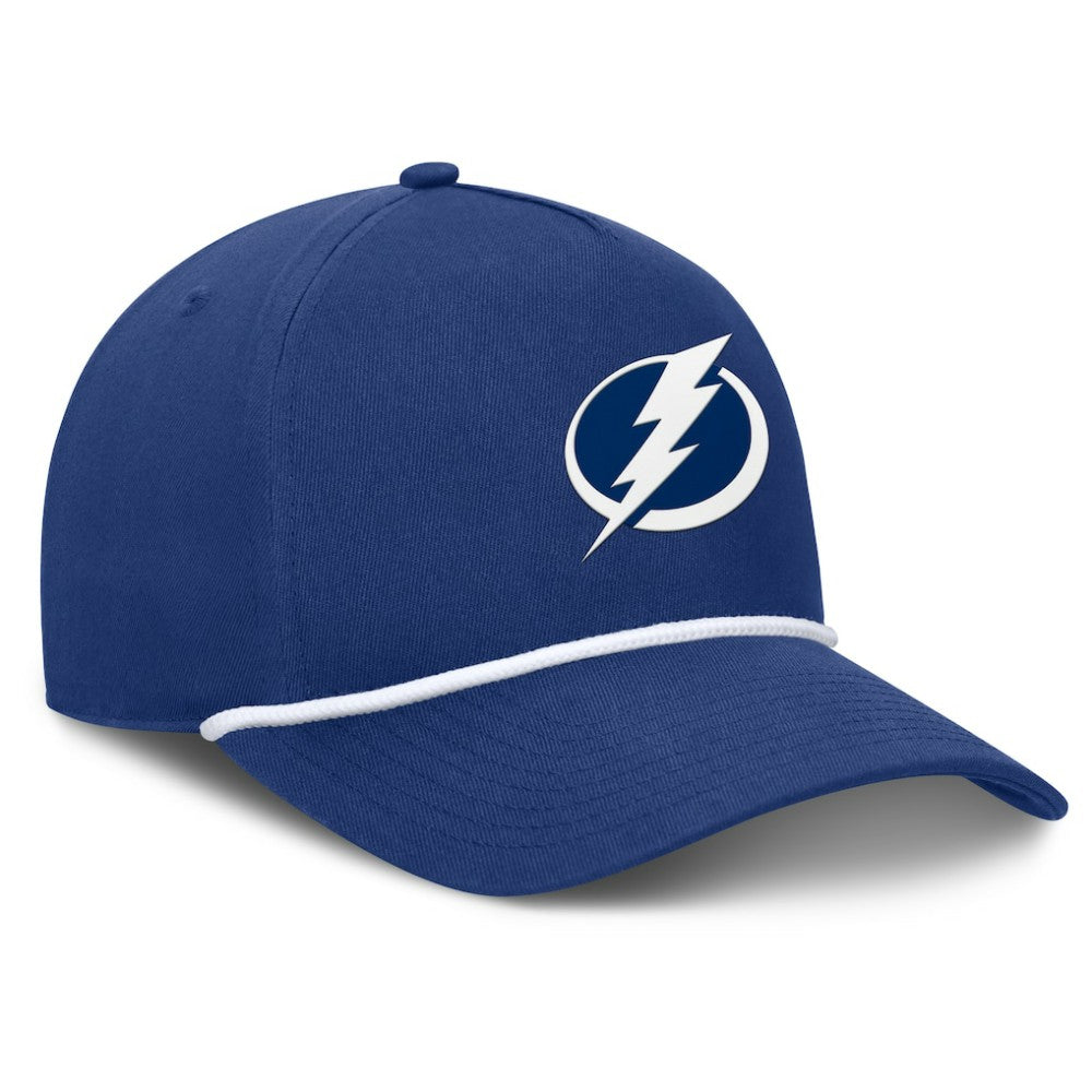 Tampa Bay Lightning Fanatics Authentic Pro Rink Roper A-Frame Adjustable Hat Blue