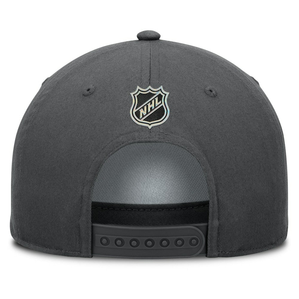 Vegas Golden Knights Fanatics Authentic Pro Rink Roper A-Frame Adjustable Hat Charcoal