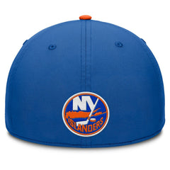 New York Islanders Fanatics Authentic Pro Rink Team Code Flex Hat Royal/Orange