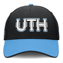 Utah Mammoth Fanatics Authentic Pro Rink Team Code Flex Hat Black/Light Blue
