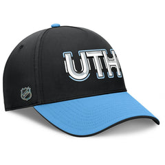 Utah Mammoth Fanatics Authentic Pro Rink Team Code Flex Hat Black/Light Blue