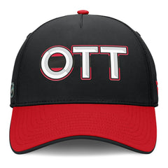 Ottawa Senators Fanatics Authentic Pro Rink Team Code Flex Hat Black/Red