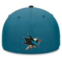 San Jose Sharks Fanatics Authentic Pro Rink Team Code Flex Hat Teal/Black