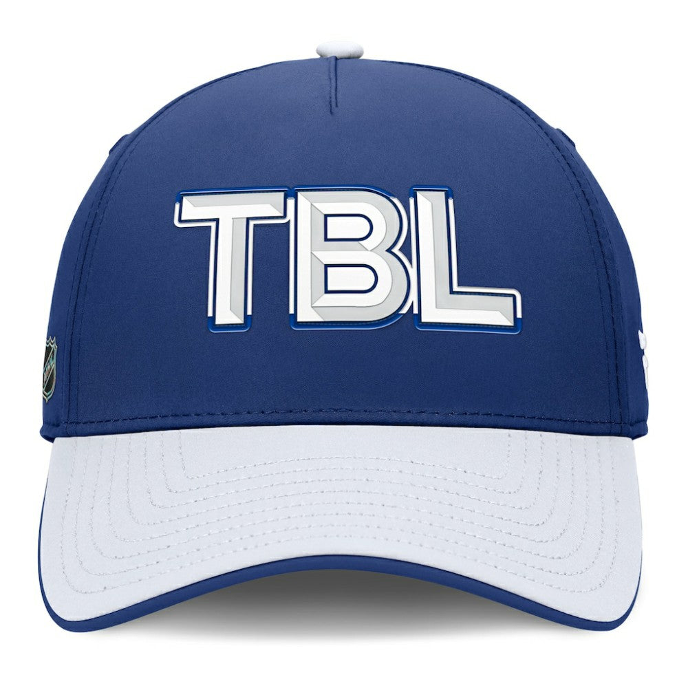 Tampa Bay Lightning Fanatics Authentic Pro Rink Team Code Flex Hat Blue/White