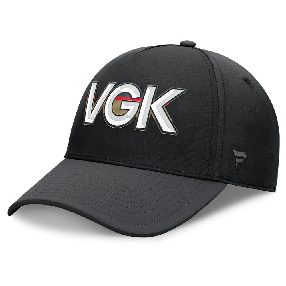 Vegas Golden Knights Fanatics Authentic Pro Rink Team Code Flex Hat Black/Charcoal