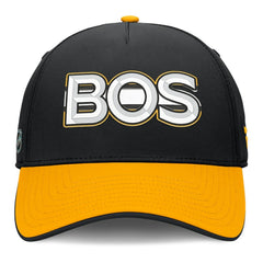 Boston Bruins Fanatics Authentic Pro Rink Team Code Flex Hat Black/Gold