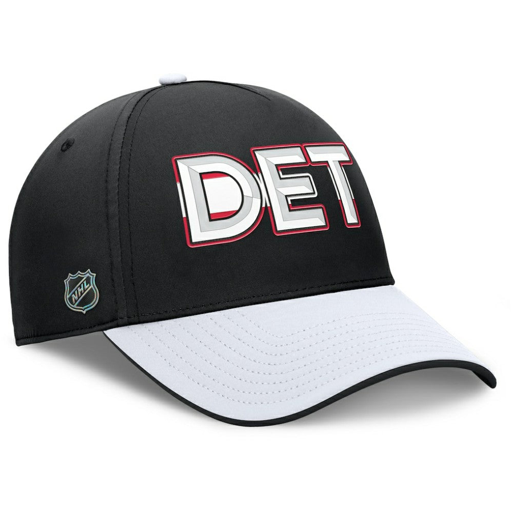Detroit Red Wings Fanatics Authentic Pro Rink Team Code Flex Hat Black/White