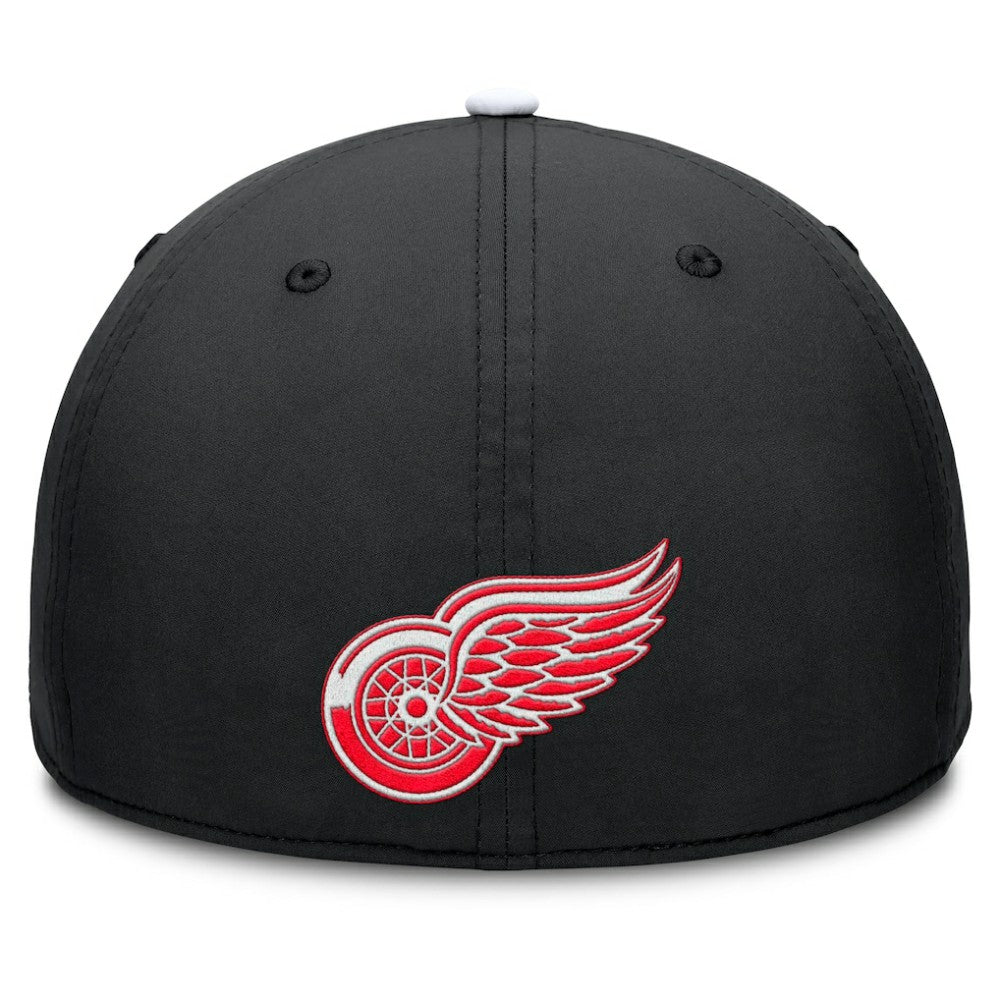 Detroit Red Wings Fanatics Authentic Pro Rink Team Code Flex Hat Black/White