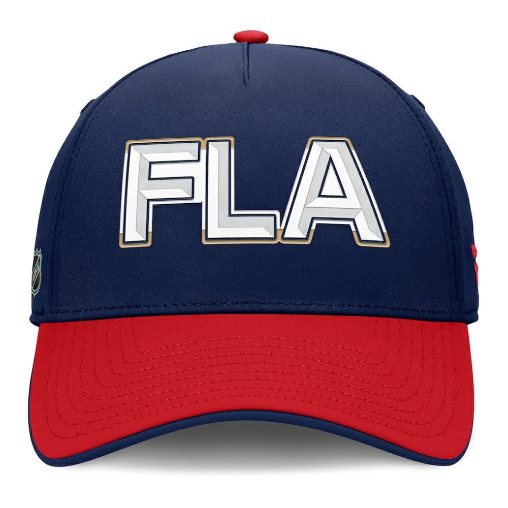 Florida Panthers Fanatics Authentic Pro Rink Team Code Flex Hat Navy/Red