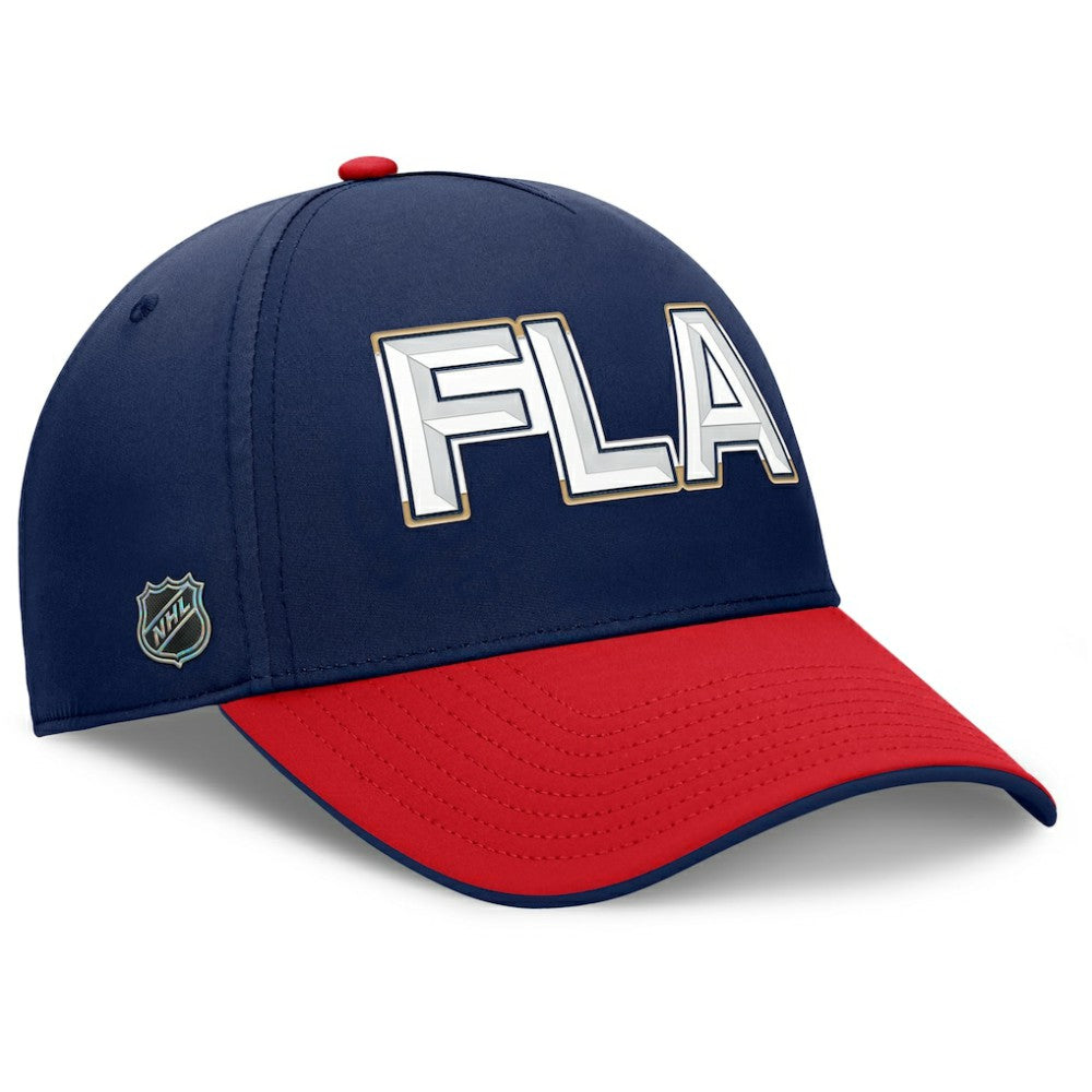 Florida Panthers Fanatics Authentic Pro Rink Team Code Flex Hat Navy/Red