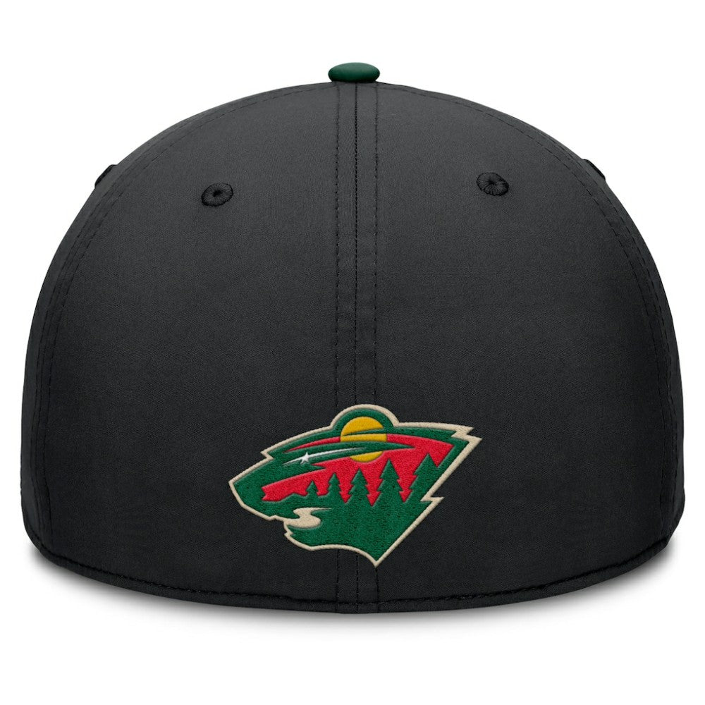 Minnesota Wild Fanatics Authentic Pro Rink Team Code Flex Hat Black/Green