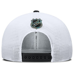 Philadelphia Flyers Fanatics Authentic Pro Rink Lockup Adjustable Trucker Hat Black/White
