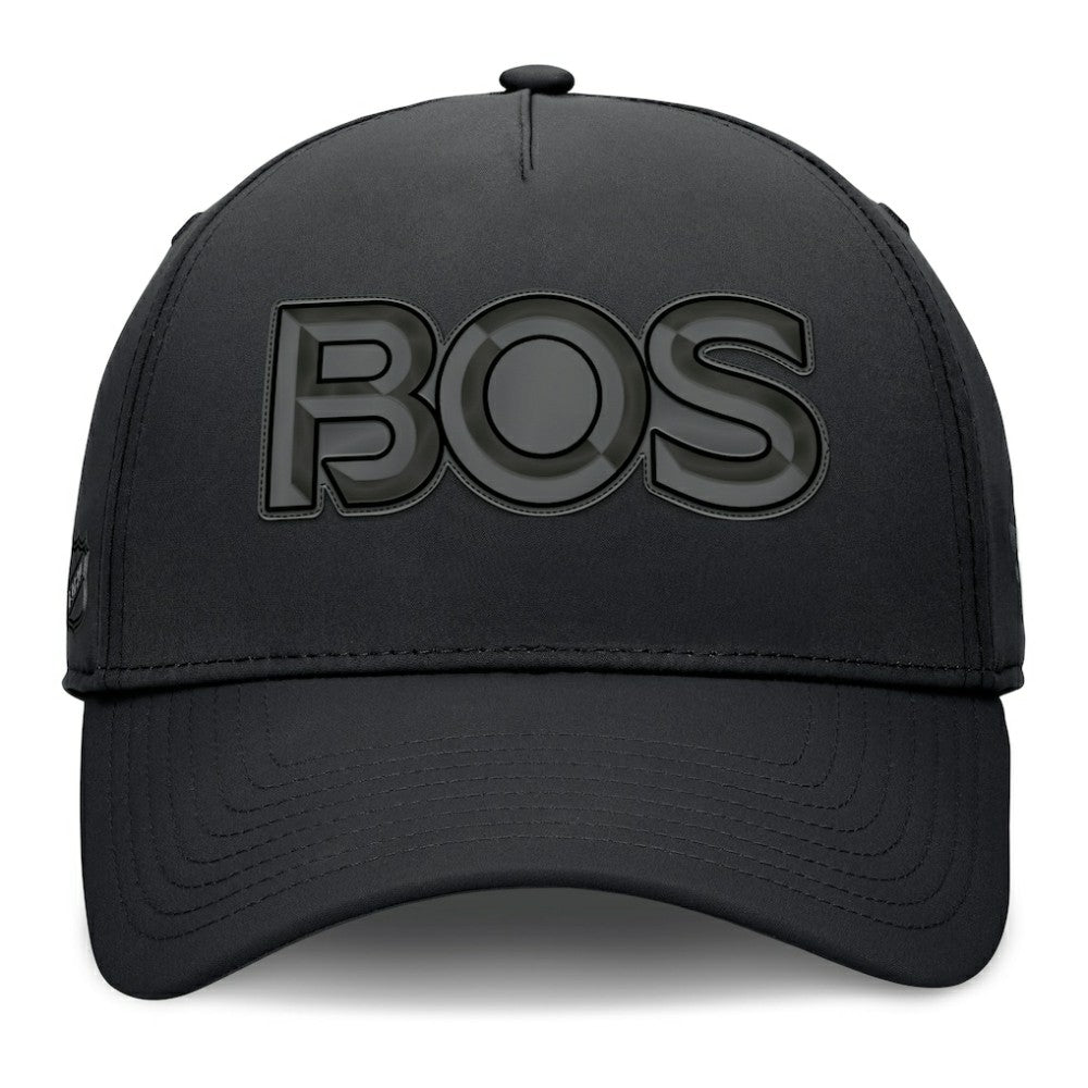 Boston Bruins Fanatics Authentic Pro Road Team Code Flex Hat Black