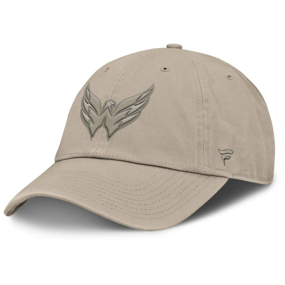 Washington Capitals Fanatics Authentic Pro Road Adjustable Hat Tan