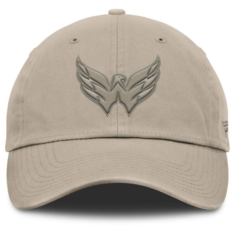 Washington Capitals Fanatics Authentic Pro Road Adjustable Hat Tan
