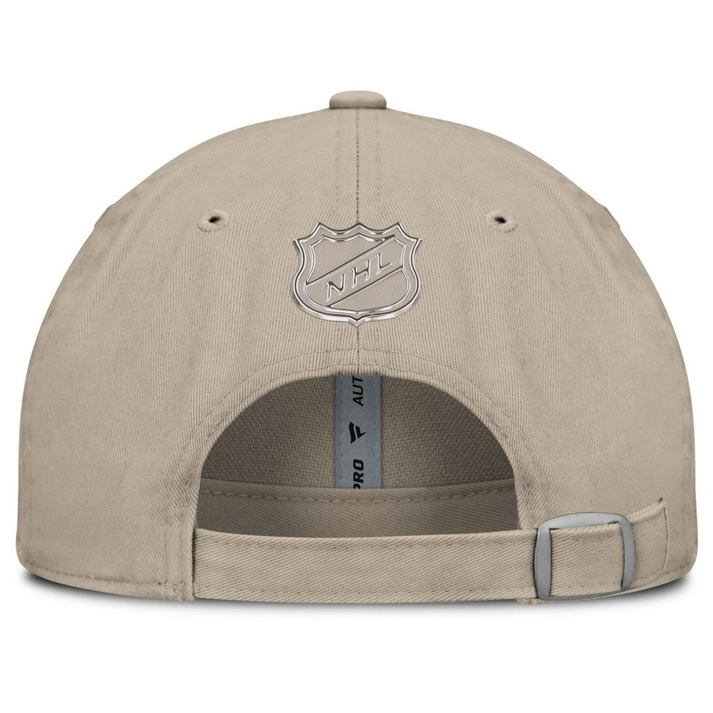 Washington Capitals Fanatics Authentic Pro Road Adjustable Hat Tan