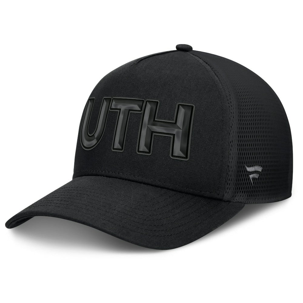 Utah Mammoth Fanatics Authentic Pro Road Team Code Trucker Adjustable Hat Black