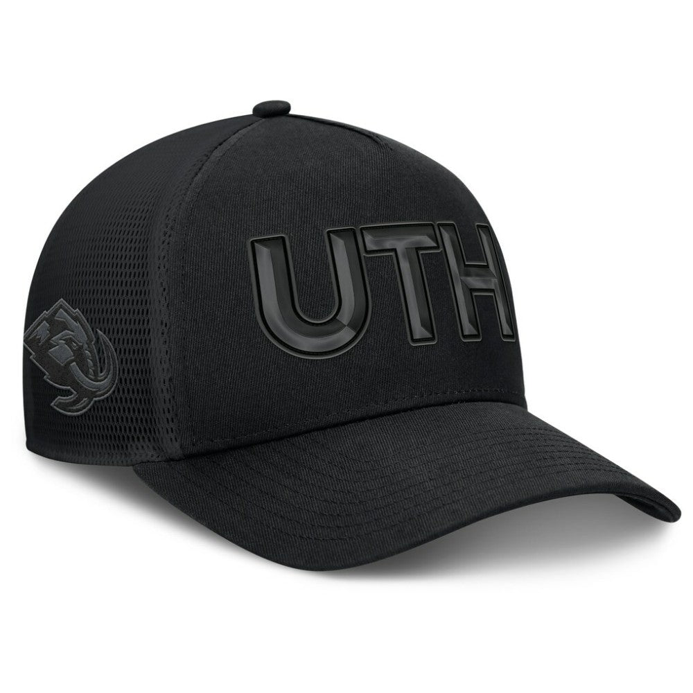 Utah Mammoth Fanatics Authentic Pro Road Team Code Trucker Adjustable Hat Black
