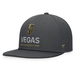 Vegas Golden Knights Fanatics Authentic Pro Rink Lockup Snapback Hat Charcoal