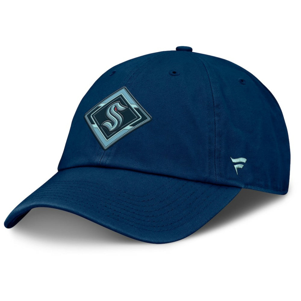 Seattle Kraken Fanatics Women's Authentic Pro Rink Adjustable Hat Deep Sea Blue