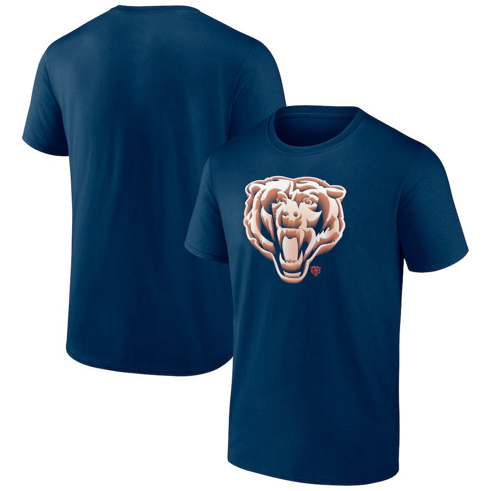 Chicago Bears Chrome Dimension T-Shirt - Navy discount