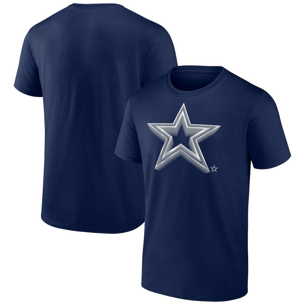 Dallas Cowboys Chrome Dimension T-Shirt - Navy sale