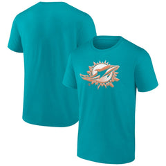 Miami Dolphins Chrome Dimension T-Shirt - Aqua sale