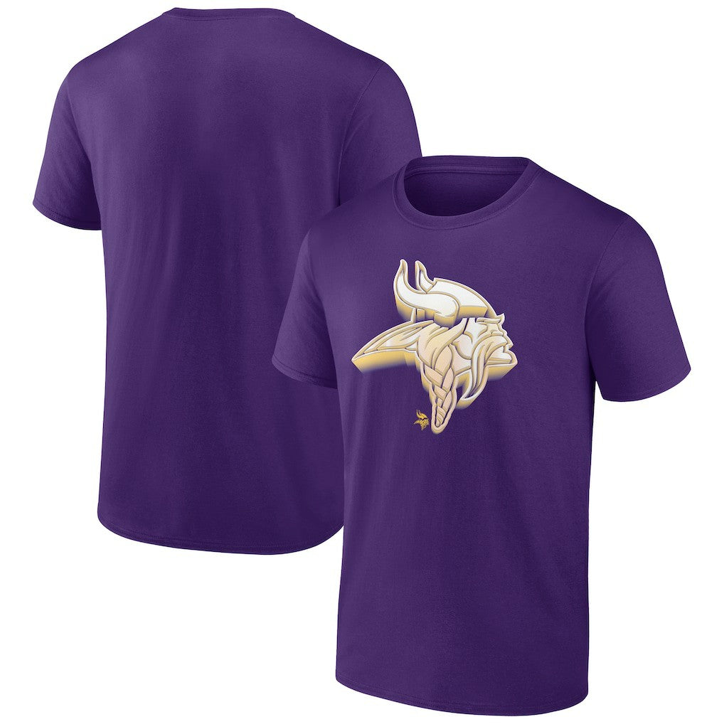 Minnesota Vikings Chrome Dimension T-Shirt - Purple discount