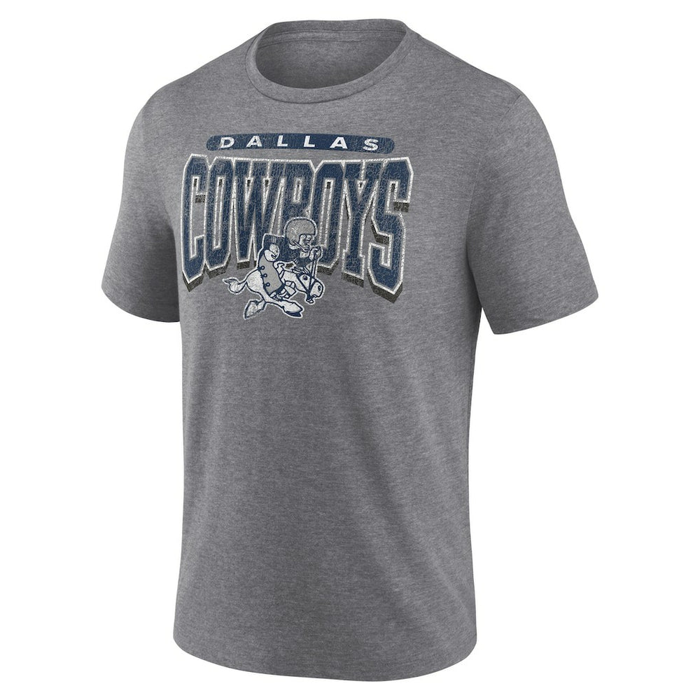 Dallas Cowboys Warped Block Tri-Blend T-Shirt - Heather Gray online