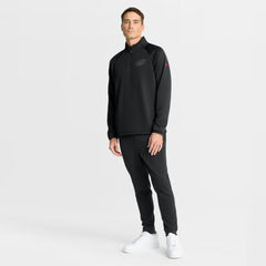 Carolina Hurricanes Fanatics Authentic Pro Tonal Rink Raglan Quarter-Zip Pullover Black