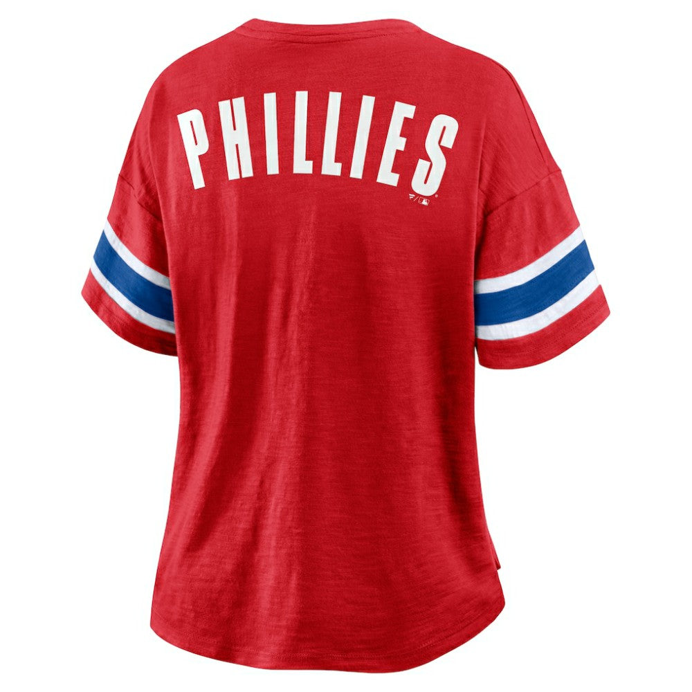 Philadelphia Phillies Women's Curl Route T-Shirt - Red