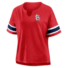 St. Louis Cardinals Women's Curl Route T-Shirt - Red