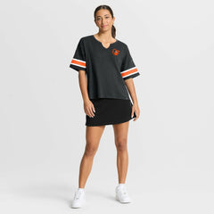 Baltimore Orioles Women's Curl Route T-Shirt - Black