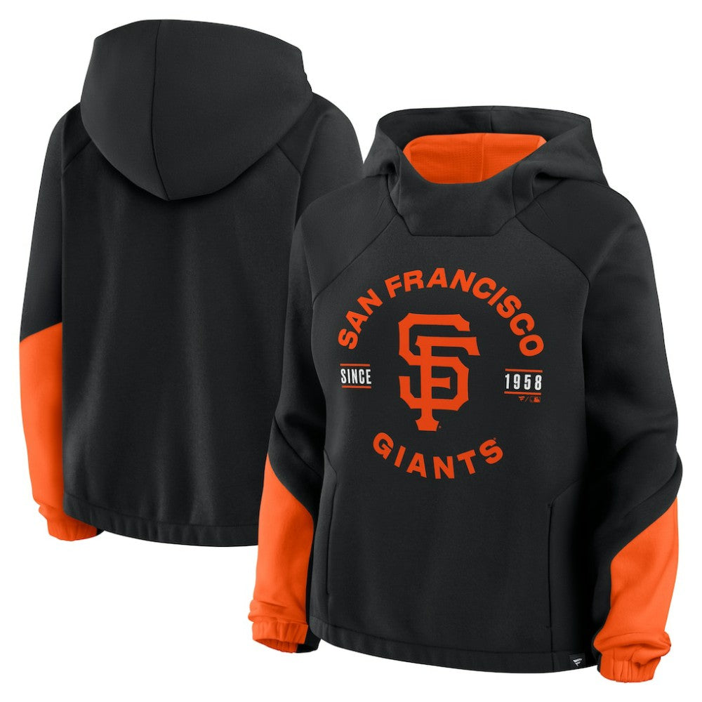 San Francisco Giants Women's Oversized Time to Win Pullover Hoodie - Black