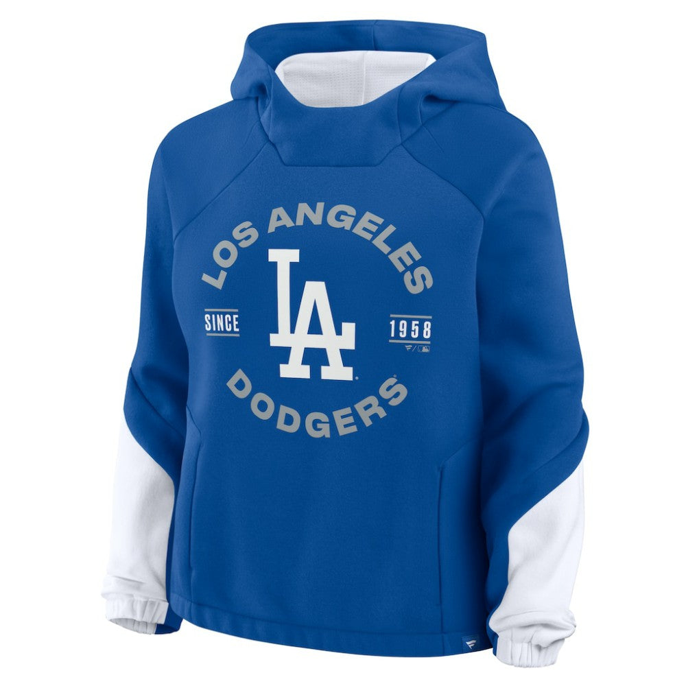 Los Angeles Dodgers Women's Oversized Time to Win Pullover Hoodie - Royal