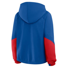 Chicago Cubs Women's Oversized Time to Win Pullover Hoodie - Royal