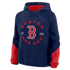 Boston Red Sox Women's Oversized Time to Win Pullover Hoodie - Navy